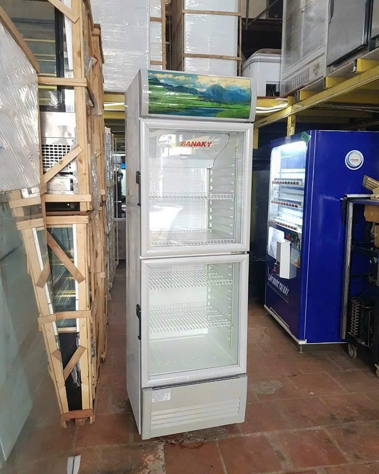Thanh lý tủ mát hiệu sanaky 2 cửa mở